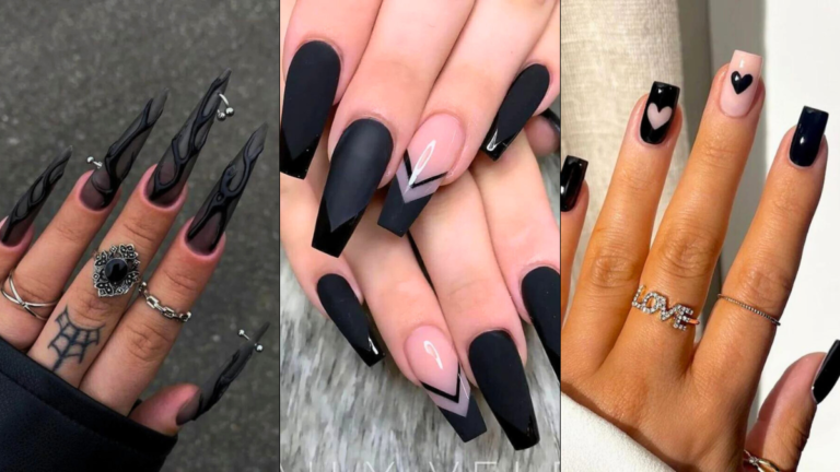 31 Black Nails Ideas for 2024