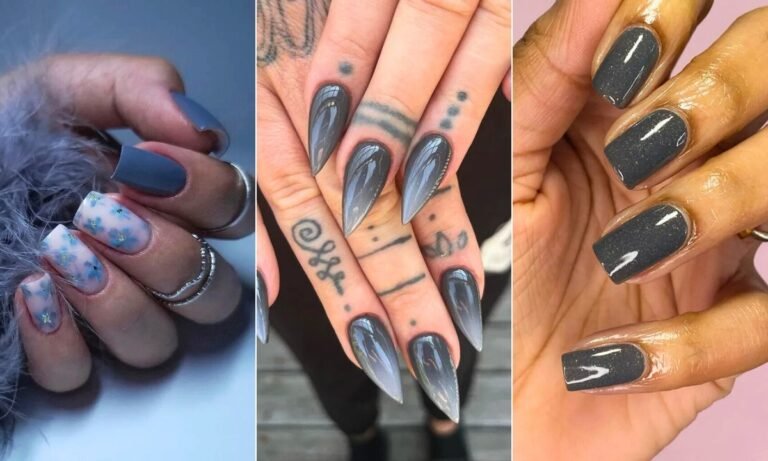 38 Stunning Gray Nail Ideas Perfect for 2025