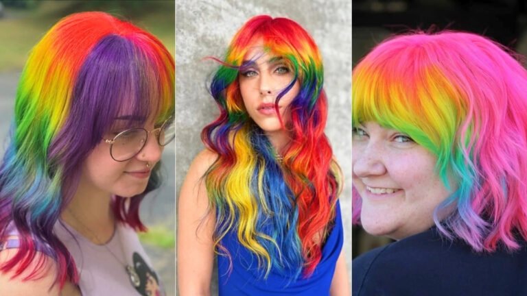 25 Rainbow Hair Color Ideas for 2025