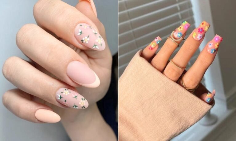 40 Floral Nail Art Designs 2024