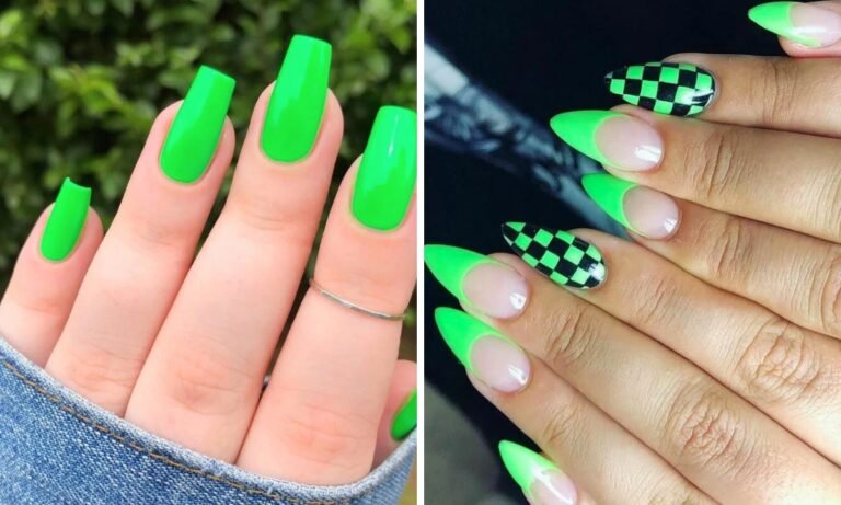 31 Neon Green Nail Designs Ideas 2024