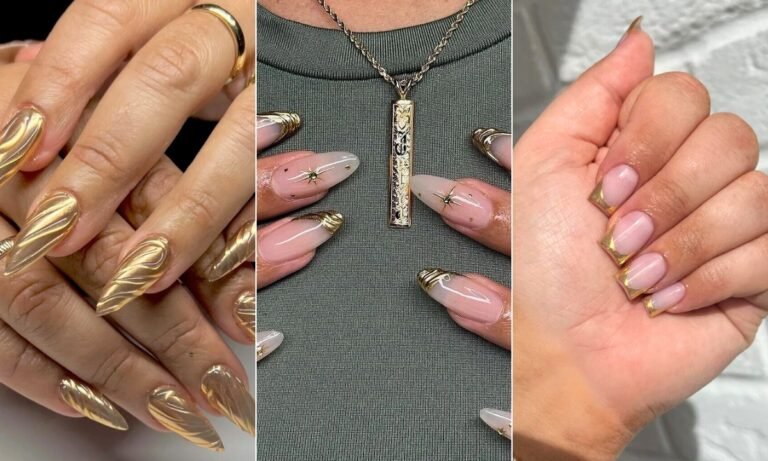 30 Stunning Gold Nail Ideas for 2025