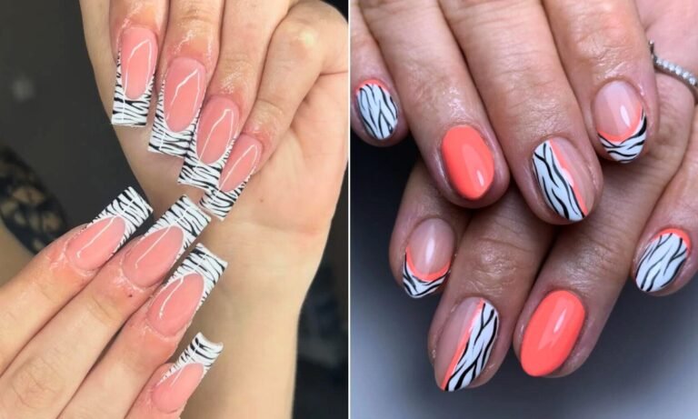 36 Zebra Print Nails Ideas 2024