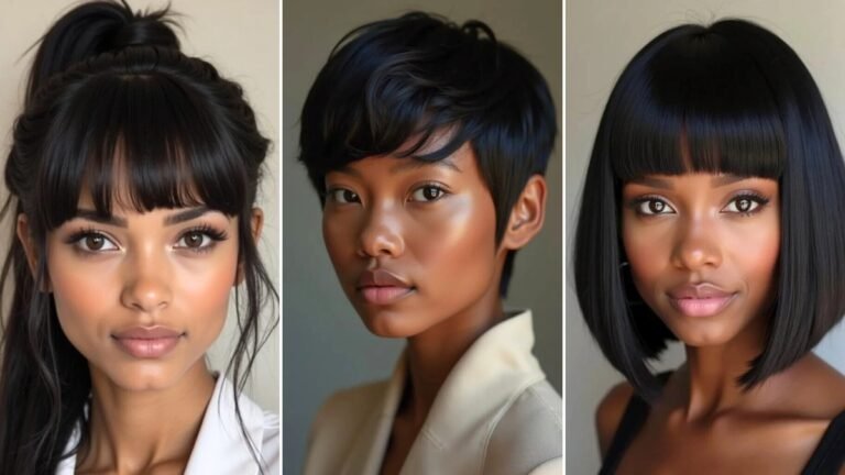 21 Chic Chinese Bangs Hairstyles for Black Women 2025