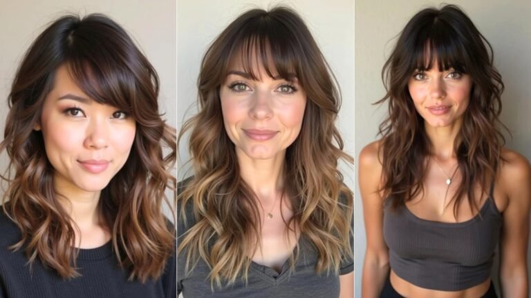 26 Elegant Side Part Bangs Hairstyle Ideas 2025