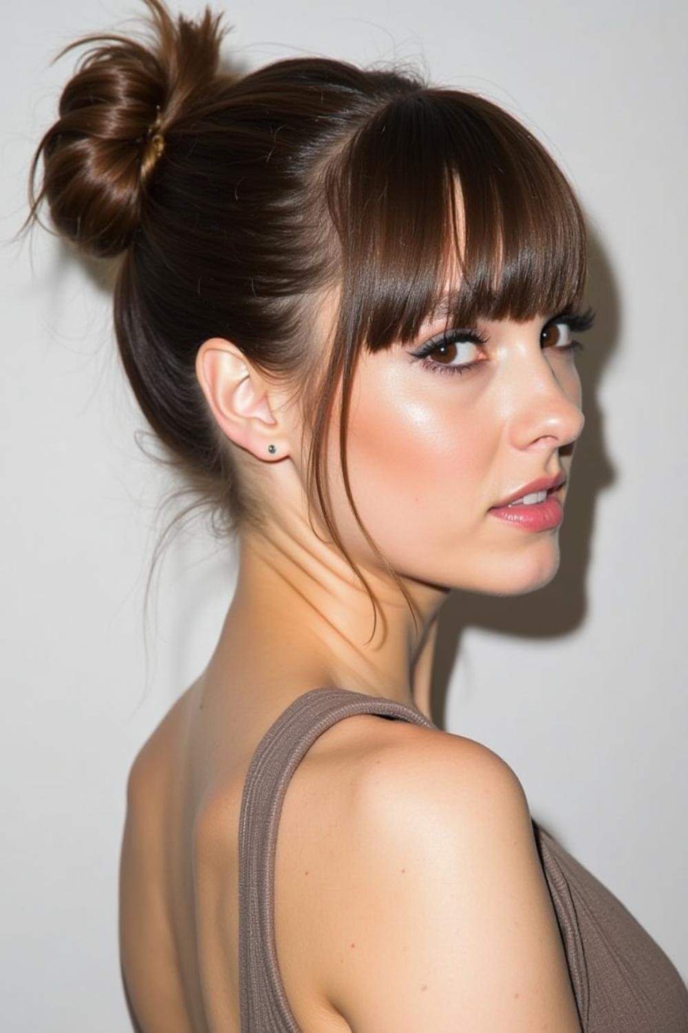 22 Stunning Updo Hairstyles with Bangs for 2025 – Fashion Trend Hacks